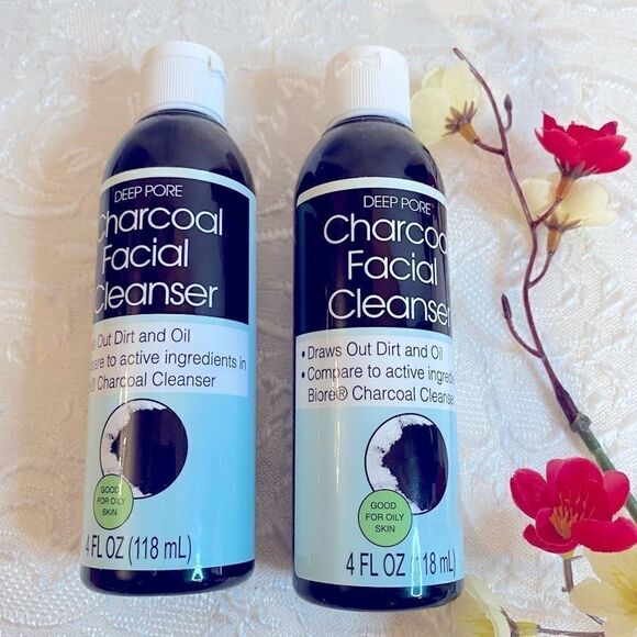 🛍2 Pack Deep Pore Charcoal facial cleansers 4 Oz - Picture 1 of 6